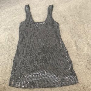 Sequined tank top